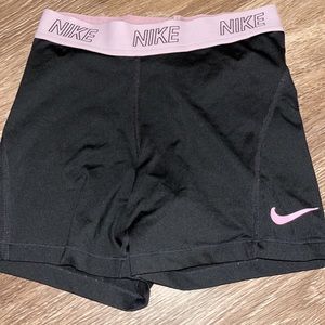 nike athletic shorts with pink accents
